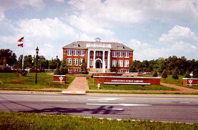 Jamestown Library. It was a High School.
