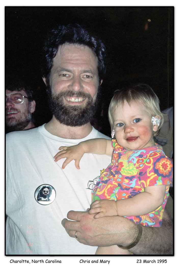 Chris and Mary, and Cuzin Eric to the left on 23 March 1995