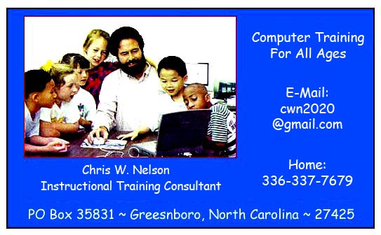 Instructional Training Consultant ~ Computer Training For All Ages