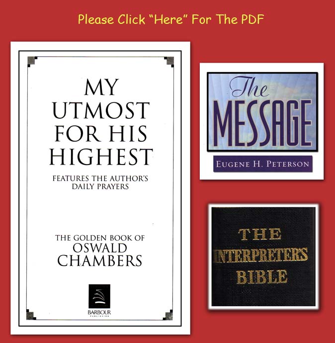 Oswad Chambers - The Message - TIB